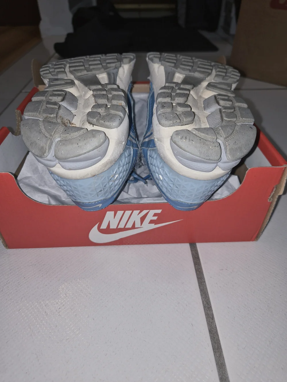 Nike Vomero 5 Kids Light Blue Mesh Athletic Sneakers